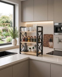 Hermia Axis Organizador de Cocina Negro